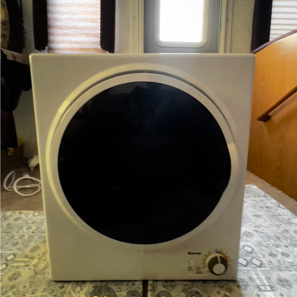 Costway White Compact Dryer